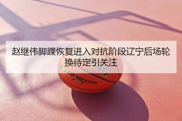 赵继伟脚踝恢复进入对抗阶段辽宁后场轮换待定引关注