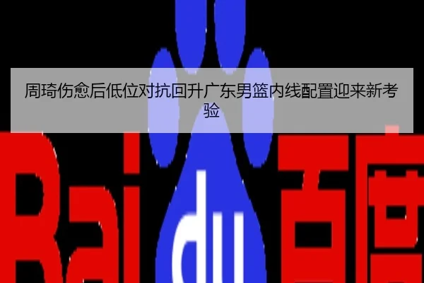 周琦伤愈后低位对抗回升广东男篮内线配置迎来新考验